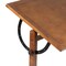Studio Designs Vintage Wood Drafting Table with 36" x 24" Adjustable Top in Rustic Oak